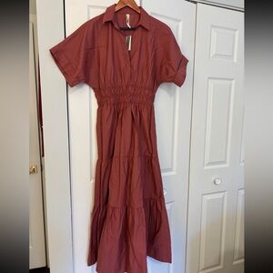 Anthropologie Somerset Maxi Shirtdress size small